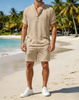 Mivanity Cozy Lightweight Solid Shirt Sets