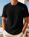 Mivanity Daily Round Neck Casual Texture Short-sleeved T-shirt