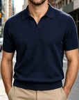 Mivanity Embroidered collar polo shirts