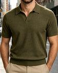 Mivanity Embroidered collar polo shirts