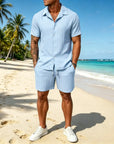 Mivanity Leisure Textured Shirt Sets