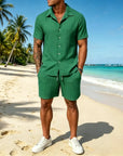 Mivanity Leisure Textured Shirt Sets