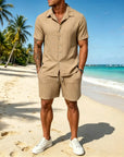 Mivanity Leisure Textured Shirt Sets