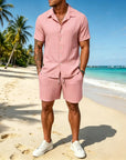 Mivanity Leisure Textured Shirt Sets
