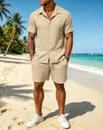 Mivanity Leisure Textured Shirt Sets