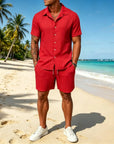Mivanity Leisure Textured Shirt Sets