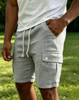 Mivanity Lightweight Cotton Cargo Shorts
