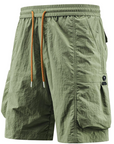 Mivanity Men's 2-Piece Short-Sleeve Shirt Cargo Pants Sets