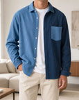 Mivanity Men's Casual Corduroy Long-Sleeve Shirts
