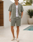 Mivanity Men's Casual Shirt Beach Sets