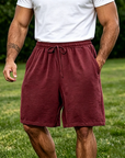Mivanity Men's Casual Simple Solid Color Comfortable Shorts