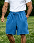 Mivanity Men's Casual Simple Solid Color Comfortable Shorts