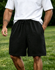 Mivanity Men's Casual Simple Solid Color Comfortable Shorts