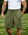 Mivanity Men's Casual Simple Solid Color Comfortable Shorts