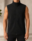 Mivanity Men's Casual Sports Outdoor Zip-Up Tank Tops