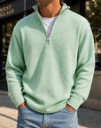 Mivanity Men's Casual Stand Collar Corduroy Sweatshirts