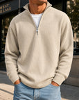 Mivanity Men's Casual Stand Collar Corduroy Sweatshirts