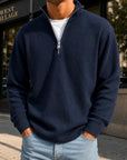 Mivanity Men's Casual Stand Collar Corduroy Sweatshirts