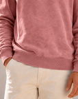 Mivanity Men's Garment-Dyed Relaxed Half-Zip French Terry Pullover