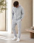 Mivanity Men's Hooded Sweatshirt Jogger Pants 2-Piece Spring Sets