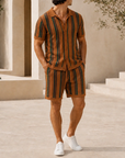 Mivanity Men's Knit Casual 2-Piece Sets