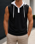 Mivanity Men's Lightweight Frayed Edge Tank Tops