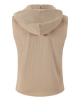 Mivanity Men's Lightweight Linen Sleeveless Hooded Top