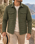 Mivanity Men's Lightweight Quilted Shirt Jackets