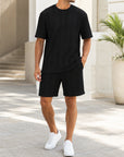 Mivanity Men's Lightweight T-Shirt Shorts Sets