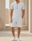 Mivanity Men's Lightweight T-Shirt Shorts Sets
