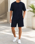 Mivanity Men's Lightweight T-Shirt Shorts Sets