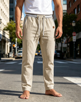 Mivanity Men's Linen Pants Summer Pants