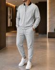 Mivanity Men's Long-Sleeve Jacket Long Pants 2-Piece Winter Sets
