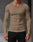 Mivanity Men's Plus Size V-Neck Solid Color Casual T-Shirts