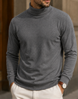 Mivanity Men's Premium Turtleneck Sweater Classic Slim Fit Knit Pullover