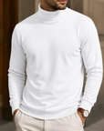 Mivanity Men's Premium Turtleneck Sweater Classic Slim Fit Knit Pullover