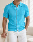 Mivanity Men's Short-Sleeve Business-Casual Polo Shirts