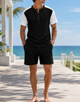 Mivanity Men's Short-Sleeve T-Shirt Shorts 2-Piece Summer Sets