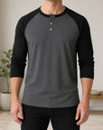Mivanity Men's Slim-Fit Crew Neck Long-Sleeve T-Shirts