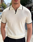 Mivanity Men's Slim Fit Pique Polo Shirts