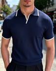 Mivanity Men's Slim Fit Pique Polo Shirts
