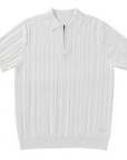 Mivanity Men's Slim Fit Quarter Zip Polo Shirt