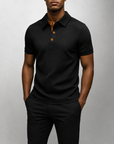 Mivanity Men's Summer Waffle Polo