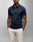 Mivanity Men's Summer Waffle Polo