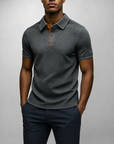 Mivanity Men's Summer Waffle Polo