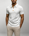Mivanity Men's Summer Waffle Polo