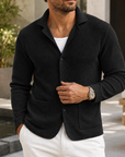 Mivanity Men's Textured Knit Blazer Shirt Premium Casual Layer Jacket