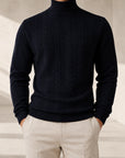 Mivanity Men's Thermal Jacquard Knitted Sweaters