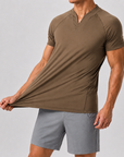 Mivanity Men’s Ultra-Stretch V-Neck Performance T-Shirt