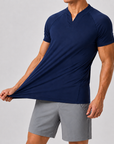 Mivanity Men’s Ultra-Stretch V-Neck Performance T-Shirt